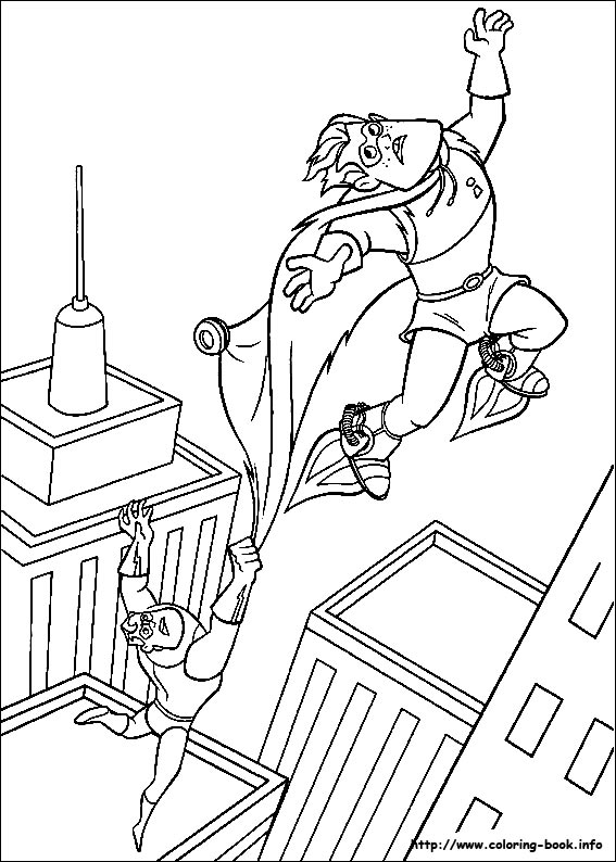 The Incredibles coloring picture